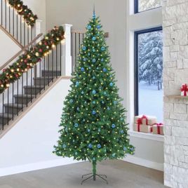 EMBERLY Artificial Christmas Tree with 300 LEDs with Stand Green 300 cm