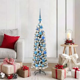 EVERIS Artificial Christmas Tree with 150 LEDs with Stand Green 120 cm