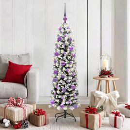 EVERIS Artificial Christmas Tree with 150 LEDs with Stand Green 150 cm