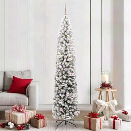 EVERIS Artificial Christmas Tree with 300 LEDs with Stand Green 210 cm
