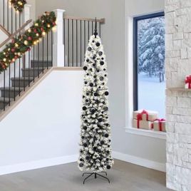 EVERIS Artificial Christmas Tree with 300 LEDs with Stand Green 240 cm