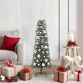 COZERA Artificial Christmas Tree with 150 LEDs with Stand Green 120 cm