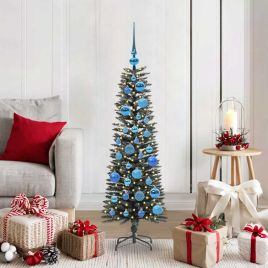 COZERA Artificial Christmas Tree with 150 LEDs with Stand Green 120 cm
