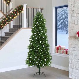 BRISNO Christmas Tree with 300 LEDs with Stand Green 240 cm PE