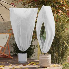 HADEN Frost Protection Plant Fleece Covers 5 pcs 1.55x1.55 m - White