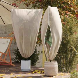 HADEN Frost Protection Plant Fleece Covers 5 pcs 1.55x1 m - Beige