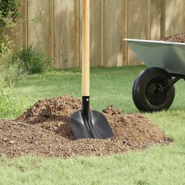 NOLMERE Shovel Head 34.5x24 cm Powder-Coated Steel - Black