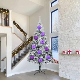 FLINRA Christmas Bauble Set 3 pcs Lilac Plastic