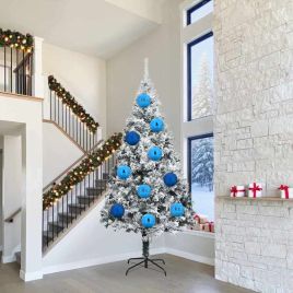 FLINRA Christmas Bauble Set 3 pcs Blue Plastic