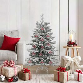 FLINRA Christmas Bauble Set 25 pcs Transparent Dia 8 cm Plastic