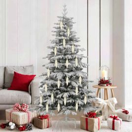 FLINRA Christmas Spiral Shape Ball 40 pcs Gold Plastic