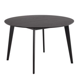 ROXEN Round Dining Table in Matt Black
