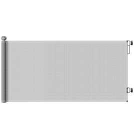 PAWSTER Retractable Stair Gate Extends Up to 180 cm Wide Grey