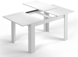 Tevezio White Extending Dining Table - White