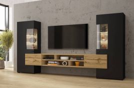 TV Cabinet - DAVEY TV Unit Black 270cm