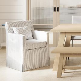 HETRA Fabric Dining Chair - Grey