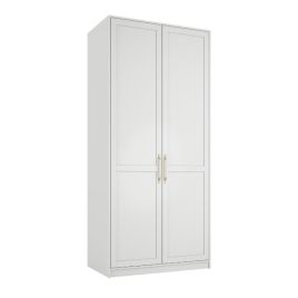 ASSENT 2 Door Wardrobe White - 100cm