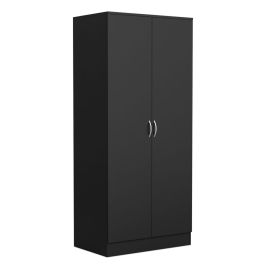 ARVELLO 2 Door Wardrobe Black - 75.4cm