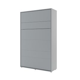 ArtNest Vertical Wall Bed 120cm with Shelf - Grey Matt
