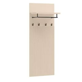 TRADESSA Hallway Wall Mounted Coat Rack - Beige