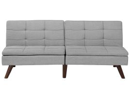 Fabric Sofa Bed Light Grey RONNE