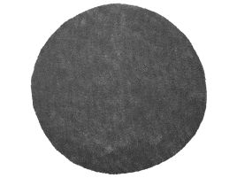 Shaggy Round Area Rug 140cm Dark Grey