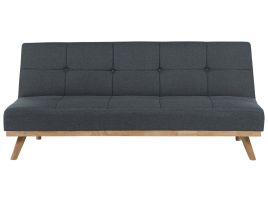 Fabric Sofa Bed Grey FROYA