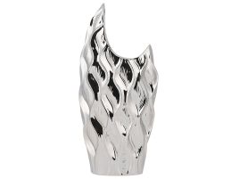 Stoneware Decorative Vase 35 Silver