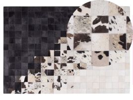 Cowhide Area Rug 140x200cm Black and White