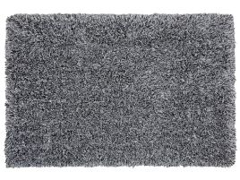 Shaggy Area Rug 160x230cm Black and White