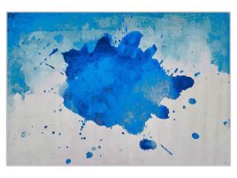 Area Rug 140x200cm Blue