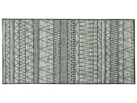 Area Rug Black and Grey 80x150cm
