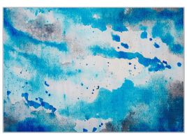 Area Rug 160x230cm Blue and Grey