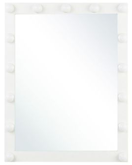Metal LED Wall Vanity Mirror - White