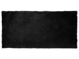 Shaggy Area Rug 80x150cm Black