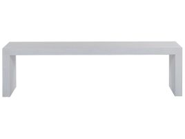 Concrete Outdoor Bench White TARANTO