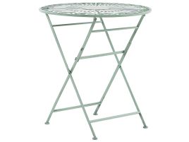 Metal Garden Bistro Table ø 70 cm Green TRENTO
