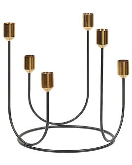 Metal Candelabra 25cm Black