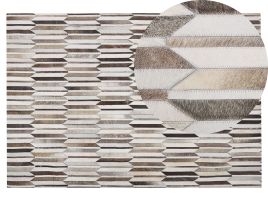 Cowhide Area Rug 140x200cm Brown and Beige