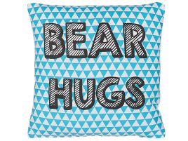 Cotton Kids Cushion Print 40x40cm Blue