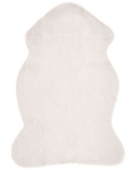 Faux Fur Rabbit Rug White UNDARA