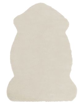 Faux Fur Rabbit Rug Beige UNDARA