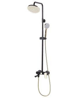 Mixer Shower Set Black with Gold GURARA