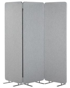 Acoustic 3 Panel Room Divider 184 x 184 Light Grey STANDI