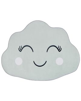 Kids Rug Cloud Print 90x120cm Green