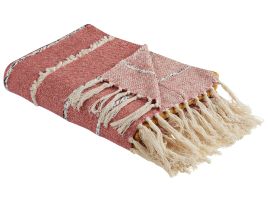 Blanket 130 x 170 cm Light Red NAIKHU