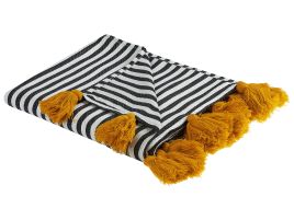 Blanket 130 x 170 cm Black and White SUNWAL