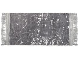 Viscose Area Rug 80x150cm Grey