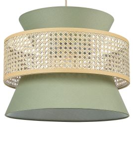 Pendant Lamp Green and Natural LUYANO