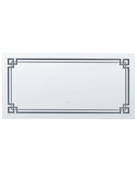LED Wall Mirror 120x60cm Silver